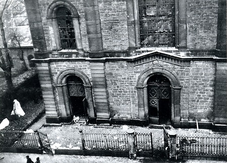 Aufnahme der Synagoge in Kassel, vor 1938
