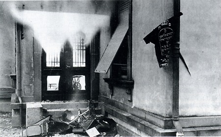 Pogromnacht-Schäden in der jüdischen Kuranstalt in Bad Soden, 1938