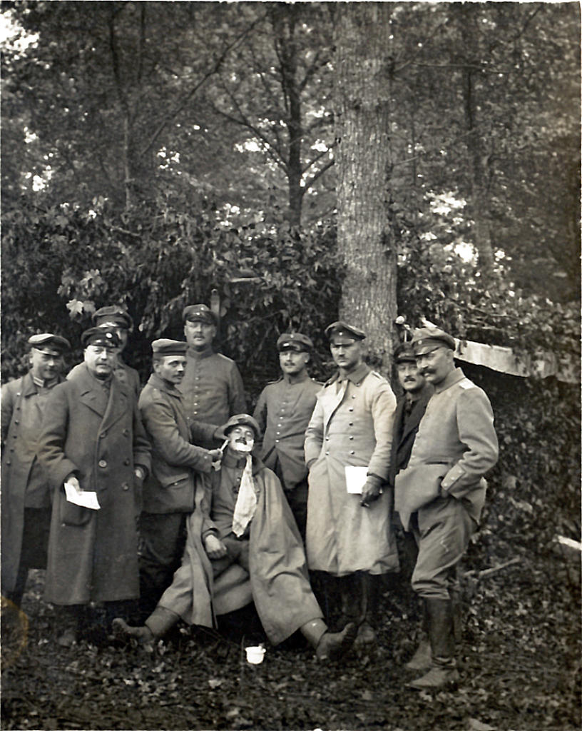 Gruppe deutscher Soldaten in Frankreich, 1914-1918