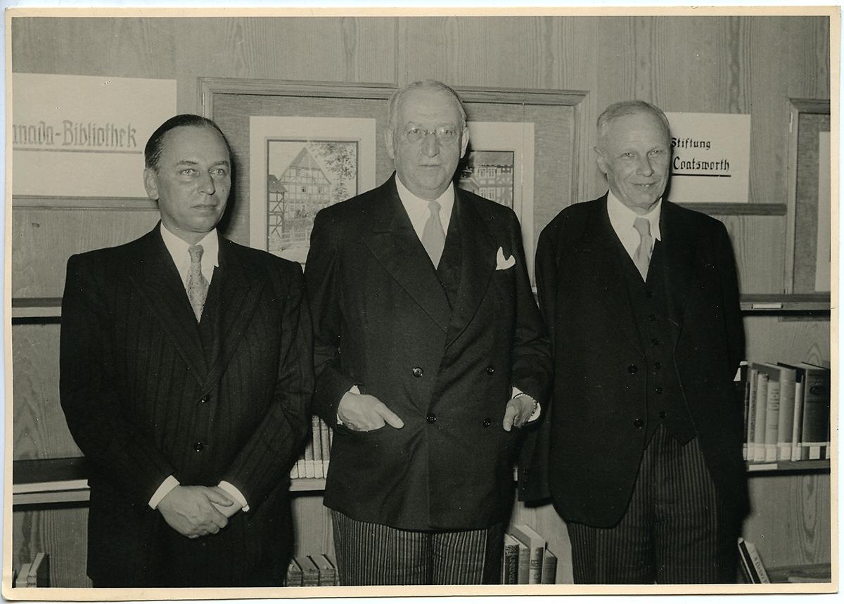 Stiftungsbeteiligte der Canada-Bibliothek der Universität Marburg, 1952