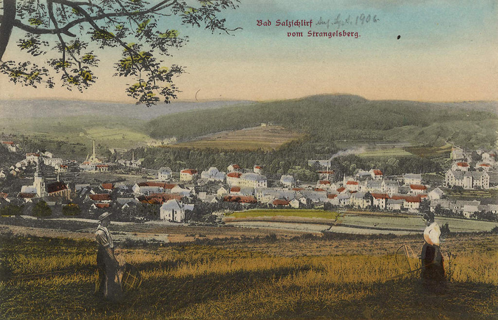Postkarte von Bad Salzschlirf, um 1906
