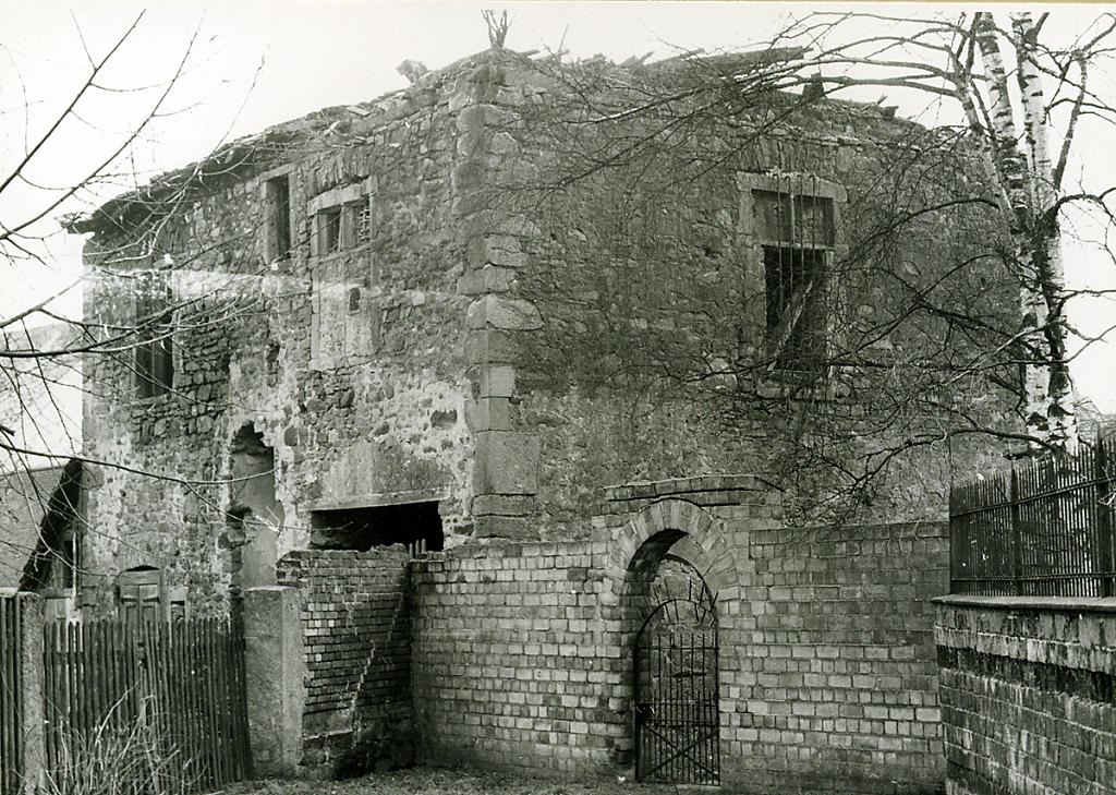 Ruine der Oberburg („Brauhaus“) in Fronhausen, 1967