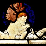 Kopfscheibe mit Putto Vorschau