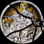 Sitzende Maria mit Kind im Strahlenkranz Preview