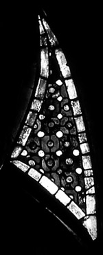 Ornamentfenster Chor s III. Niedersachsen, um 1240/50. (Ausschnitt)