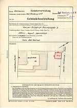 Kaiser-Friedrich-Promenade 3, Milchladen: Grundskizze / Lageplan, 1950