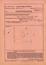 Kaiser-Friedrich-Promenade 123a, Hauptgebäude: Grundskizze / Lageplan, 1952