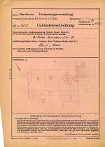 Wilhelm-Meister-Straße 9, Hauptgebäude: Grundskizze / Lageplan, 1954