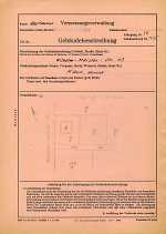 Wilhelm-Meister-Straße 13, Hauptgebäude: Grundskizze / Lageplan, 1954