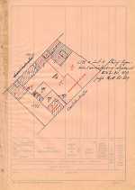 Castillostraße 2, 4, 6, und 8, Hauptgebäude: Grundskizze / Lageplan, 1946