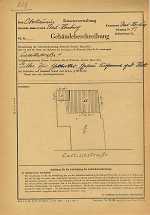 Castillostraße 2, 4, 6, und 8, Hauptgebäude: Grundskizze / Lageplan, 1947
