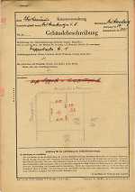 Trappstraße 1/2, Hauptgebäude: Grundskizze / Lageplan, 1952 (1)