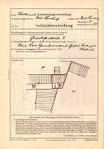Elisabethenstraße 2, Hauptgebäude: Grundskizze / Lageplan, 1950