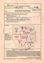 Elisabethenstraße 9, Hauptgebäude: Grundskizze / Lageplan, 1949