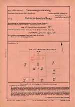Am Elisabethenbrunnen 15, Hauptgebäude: Grundskizze / Lageplan, 1952