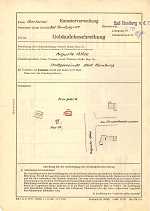 Augustaallee 8 (am Kurpark), Hauptgebäude: Grundskizze / Lageplan, 1950