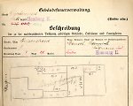 Louisenstraße 9, Hauptgebäude: Grundskizze / Lageplan, 1907