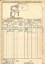 Louisenstraße 14, alte Haus-Nr. 55, Hauptgebäude: Grundskizze / Lageplan, 1910