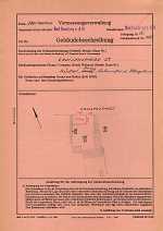 Louisenstraße 21, Hauptgebäude: Grundskizze / Lageplan, 1952