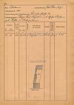 Louisenstraße 32, alte Haus-Nr. 73.1, Hauptgebäude: Grundskizze / Lageplan, 1945