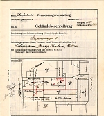 Louisenstraße 7, Hauptgebäude: Grundskizze / Lageplan, 1949