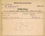Louisenstraße 44, Hauptgebäude: Grundskizze / Lageplan, 1907