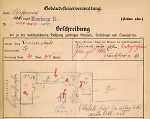 Louisenstraße 50, Hauptgebäude: Grundskizze / Lageplan, 1907