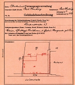 Louisenstraße 67, Hauptgebäude: Grundskizze / Lageplan, 1950