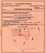 Louisenstraße 69, Hauptgebäude: Grundskizze / Lageplan, 1951