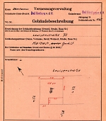 Louisenstraße 73, Hauptgebäude: Grundskizze / Lageplan, 1952