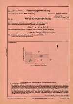 Kasernenstraße 3, Hauptgebäude: Grundskizze / Lageplan, 1952
