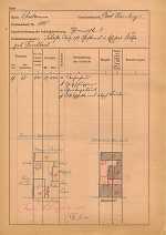 Thomasstraße 3: Grundskizze / Lageplan, 1945