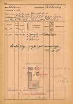 Thomasstraße 4: Grundskizze / Lageplan, 1945