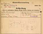 Louisenstraße 61 1/2, Hauptgebäude: Grundskizze / Lageplan, 1907
