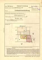 Haingasse 1, Hauptgebäude: Grundskizze / Lageplan, 1950