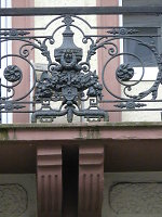 Ferdinandstraße 21, Balkongitter, detail (2014)
