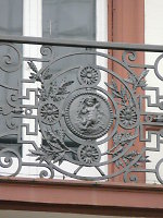 Ferdinandstraße 21, Balkongitter, Detail (2014)