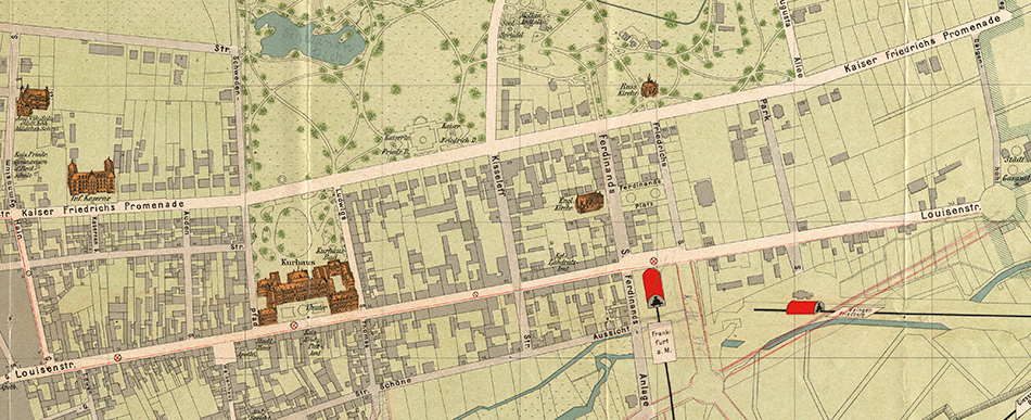 Kartenausschnitt Louisenstraße