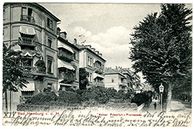 Postkarte: Bad Homburg v. d. H. Kaiser-Friedrich-Promenade