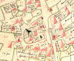 Der Gerichtsplatz in Aua auf der Katasterkarte von 1765 Vorschaubild