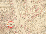 Der Gerichtsplatz von Niederdünzebach auf der Katasterkarte von 1745 Vorschaubild