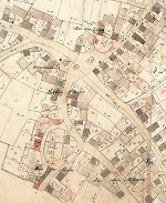 Der Gerichtsplatz in Niederdünzebach auf der Katasterkarte von 1865/68 Vorschaubild