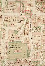 Der Gerichtsplatz von Niedermöllrich in der Katasterkarte von 1801 Vorschaubild