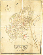 Die Gerichtslinde in der Katasterkarte von Binsförth von 1753 Vorschaubild