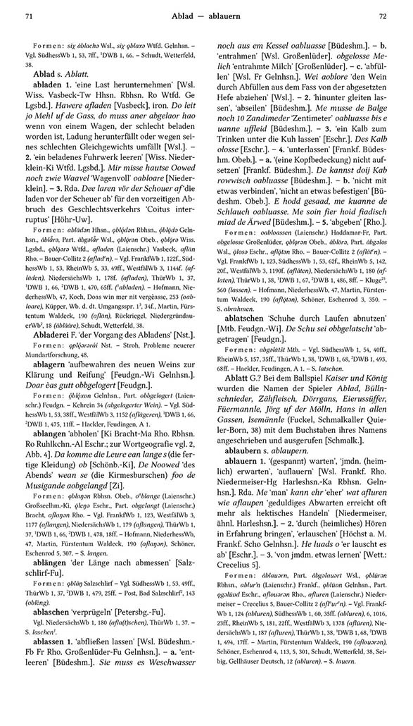 Page View: Volume 1, Columns 71–72