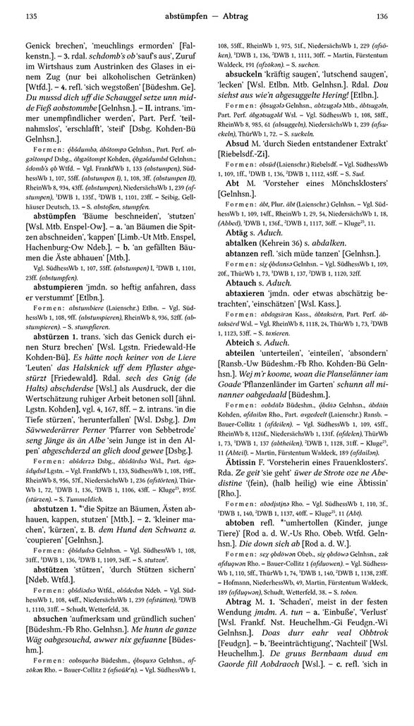 Page View: Volume 1, Columns 135–136