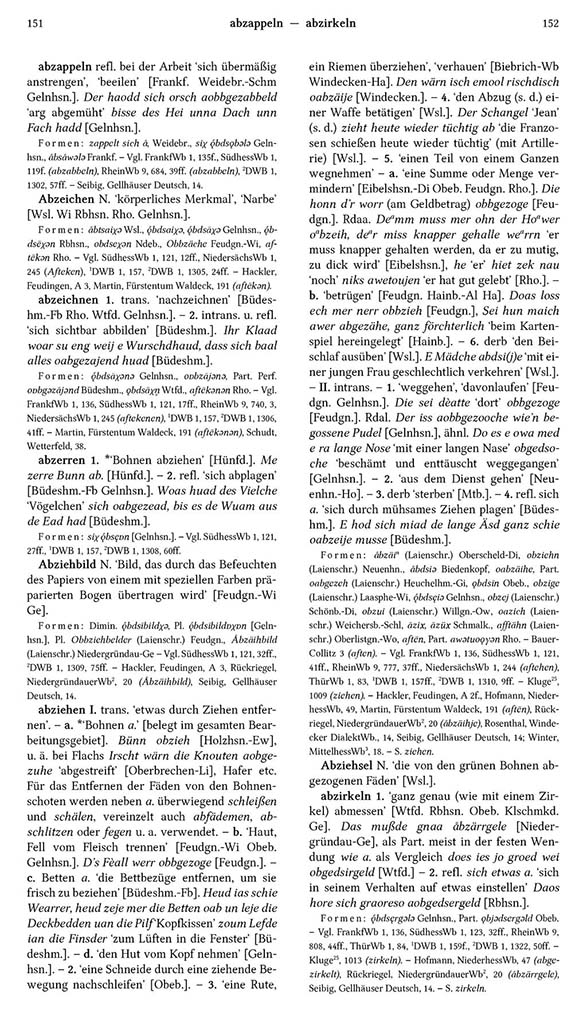 Page View: Volume 1, Columns 151–152