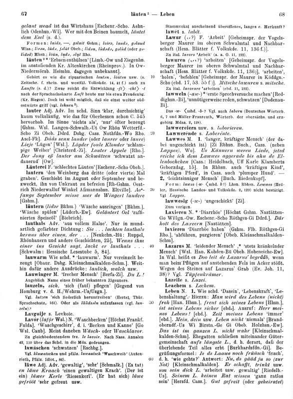 Zum Vergrößern bitte klicken Seitenanzeige: Band 2, Spalten 67–68
