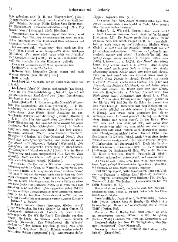 Click to enlarge Page View: Volume 2, Columns 73–74