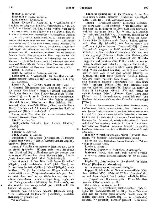 Seitenanzeige: Band 2, Spalten 191–192